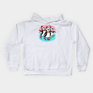 Christmas Skating Kids Hoodie